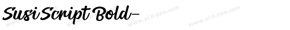SusiScript Bold字体转换